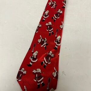 Festive Santa Red Tie